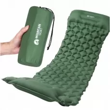 Коврик (каримат) надувной Mountain Goat 190 x 58 x 5 см со встроенным насосом Navy Green (P-5905973400909)