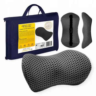 Ортопедична подушка 4FIZJO для спини 48 x 23 см Black (P-5907739318749)