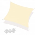 Тент-парус теневой для дома, сада и туризма Springos 3 x 3 м SN1028 Light Yellow