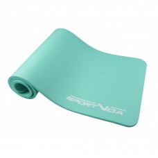 Килимок (мат) спортивний SportVida NBR 180 x 60 x 1 см для йоги та фітнесу SV-HK0067 Mint
