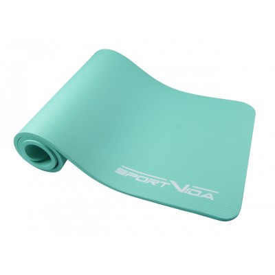 Килимок (мат) спортивний SportVida NBR 180 x 60 x 1 см для йоги та фітнесу SV-HK0067 Mint