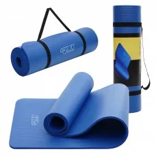 Коврик (мат) спортивный 4FIZJO NBR 180 x 60 x 1.5 см для йоги и фитнеса Blue Коврик (мат) спортивный 4FIZJO NBR 180 x 60 x 1.5 см для йоги и фитнеса Blue
