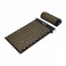 Килимок акупунктурний з валиком 4FIZJO Classic Mat Аплікатор Кузнєцова Black/Gold (P-5907739314987)