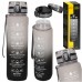 Бутылка для воды спортивная 4FIZJO 1000 мл Grey/Black (P-5905973400756)