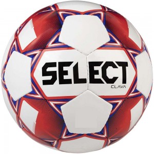 Мяч футбольный SELECT Clava (198) бело/красн, 5