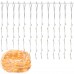 Гирлянда водопад (штора) Springos 2 x 2 м 400 LED CL0097 Warm White