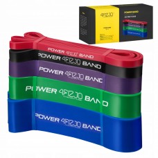 Еспандер-петля 4FIZJO Power Band 6-46 кг гума для фітнесу та спорту, набір 5 шт Mix (P-5907222931561)