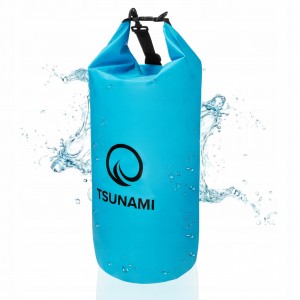 Гермомешок TSUNAMI Dry Pack 20 л водозащитный Sky Blue Гермомешок TSUNAMI Dry Pack 20 л водозащитный Sky Blue