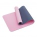 Коврик (мат) спортивный SportVida TPE 183 x 61 x 1 см для йоги и фитнеса SV-EZ0064 Pink/Blue