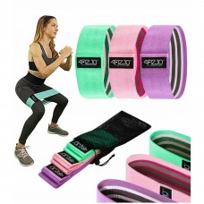 Гумка для фітнесу та спорту з тканини 4FIZJO Hip Band 3 шт Mix (P-5907739312983)