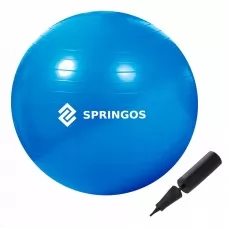 Мяч для фитнеса (фитбол) Springos 85 см Anti-Burst FB0009 Blue