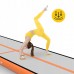 Мат надувний гімнастичний 4FIZJO Air Track Mat 500 x 100 x 15 см White/Orange (P-5907739311795)