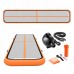Мат надувний гімнастичний 4FIZJO Air Track Mat 500 x 100 x 15 см White/Orange (P-5907739311795)