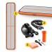 Мат надувний гімнастичний 4FIZJO Air Track Mat 500 x 100 x 15 см White/Orange (P-5907739311795)