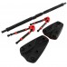 Турник раздвижной для дома Cornix Elite+ 130-170 см XR-0296 Black/Red