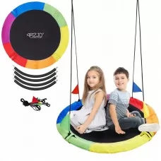 Гойдалка-гніздо кругла 4FIZJO XL 110 см Mix (P-5907739316653)