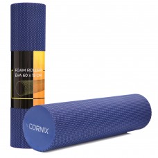 Массажный ролик Cornix EVA+ 60 x 15 см (валик, роллер) XR-0309 Navy Blue