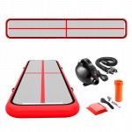 Мат надувний гімнастичний 4FIZJO Air Track Mat 600 x 100 x 15 см White/Red (P-5907739311801)