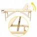 Масажний стіл складаний 4FIZJO Massage Table+ Wood W60 Beige (P-5907739318367)