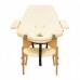 Масажний стіл складаний 4FIZJO Massage Table+ Wood W60 Beige (P-5907739318367)