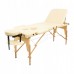Масажний стіл складаний 4FIZJO Massage Table+ Wood W60 Beige (P-5907739318367)