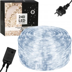 Гирлянда дюралайт уличная (наружная) Springos Rope Lights 10 м 240 LED CL1201 Cold White Гирлянда дюралайт уличная (наружная) Springos Rope Lights 10 м 240 LED CL1201 Cold White
