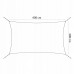 Тент-парус теневой для дома, сада и туризма Springos 4 x 2 м SN1037 Light Grey