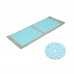 Килимок акупунктурний з валиком SportVida Аплікатор Кузнєцова 130 x 50 см SV-HK0410 Grey/Sky Blue