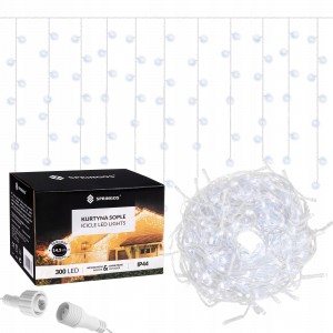 Гирлянда бахрома уличная (наружная) Springos 12 м 300 LED CL300 Cold White Гирлянда бахрома уличная (наружная) Springos 12 м 300 LED CL300 Cold White