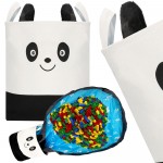 Корзина для хранения с ковриком Springos 34 л текстильная для игрушек и аксессуаров HA0134