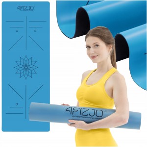 Коврик (мат) спортивный 4FIZJO PU 183x68x0.4 см Blue (P-5907739319555)