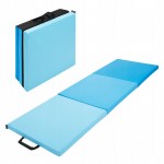 Мат гімнастичний складаний 4FIZJO 180 x 60 x 5 см Blue/Sky Blue (P-5907739319685)