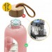 Бутылка для воды спортивная 4FIZJO 1000 мл стеклянная Pink (P-5905973403887)