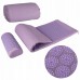 Килимок акупунктурний з валиком SportVida Аплікатор Кузнєцова 130 x 50 см SV-HK0411 Purple/Purple