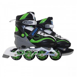Роликовые коньки SportVida 4 в 1 Size 31-34 Black/Green/White