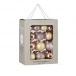 Елочные шарики 26 шт, Ø 7/6/5 см, "House of Seasons" комплект, цвет розовый