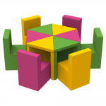 Комплект дитячих меблів Цвітик KIDIGO