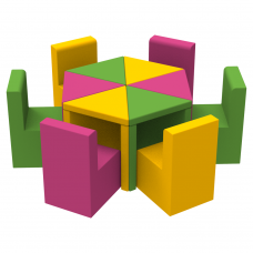 Комплект дитячих меблів Цвітик KIDIGO Комплект дитячих меблів Цвітик KIDIGO