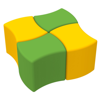 Комплект дитячих пуфів Пазл KIDIGO