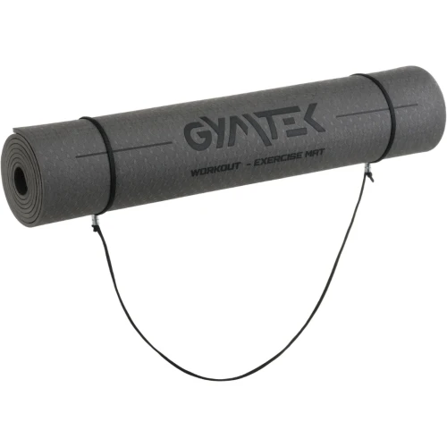 Коврик (мат) для фитнеса и йоги Gymtek Premium TPE 0,5см черный