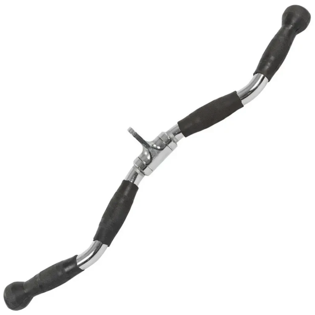 Ручка для верхней тяги York Fitness 70см W-образная с резиновыми рукоятками, хром Ручка для верхней тяги York Fitness 70см W-образная с резиновыми рукоятками, хром