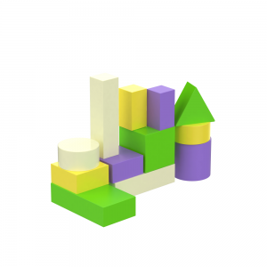 Конструктор Игра 12 элементов KIDIGO