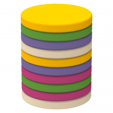 Набор сидушек Диски Kidigo 46024 Набор сидушек Диски Kidigo 46024