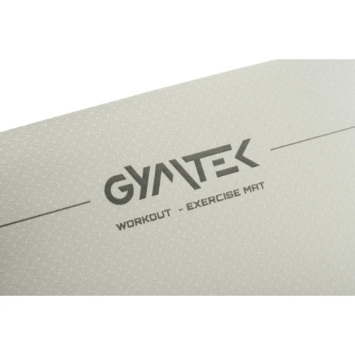 Коврик (мат) для фитнеса и йоги Gymtek Premium TPE 0,6см серо-черный