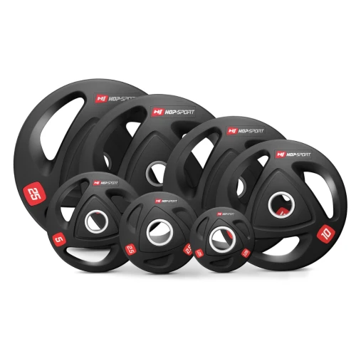 Набор олимпийских дисков  Hop-Sport PRO 100 кг с грифом 220 см, домашний