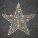 Звезда декоративная серебряная, диам. 58 см, 120 led, "Luca Lighting"