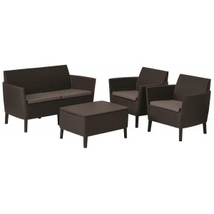 Комплект садовой мебели Keter Salemo set, коричневый