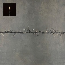 Гирлянда-кластер, черная струна, "Luca", 11 м, теплый белый