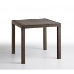 Стіл для саду пластиковий BICA Dallas, коричневий.<p> Стильний та міцний <strong>Стіл пластиковий BICA Dallas</strong> у привабливому коричневому кольорі підходить для будь-якого використання – у приміщенні та на вулиці, приватного чи професійного. Добре 