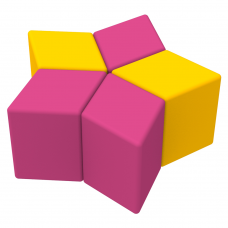 Комплект детских пуфов Звезда Kidigo 43017 Комплект детских пуфов Звезда Kidigo 43017